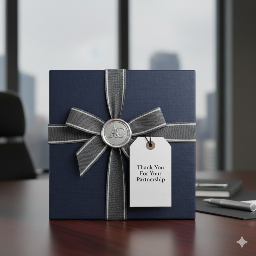 Professional corporate gift wrapping for business occasions